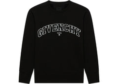 Givenchy College Slim Fit Crewneck Sweatshirt Black