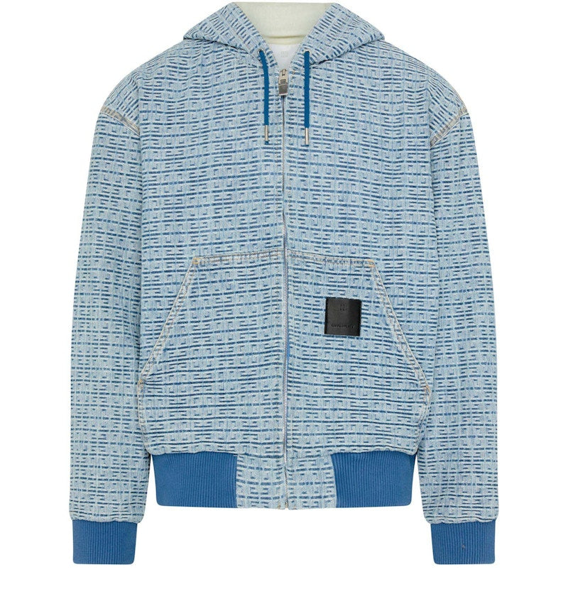 Givenchy Denim Hooded Jacket Blue