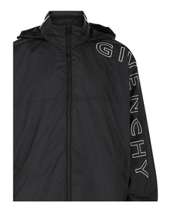 Givenchy Embroidered Logo Windbreaker Black