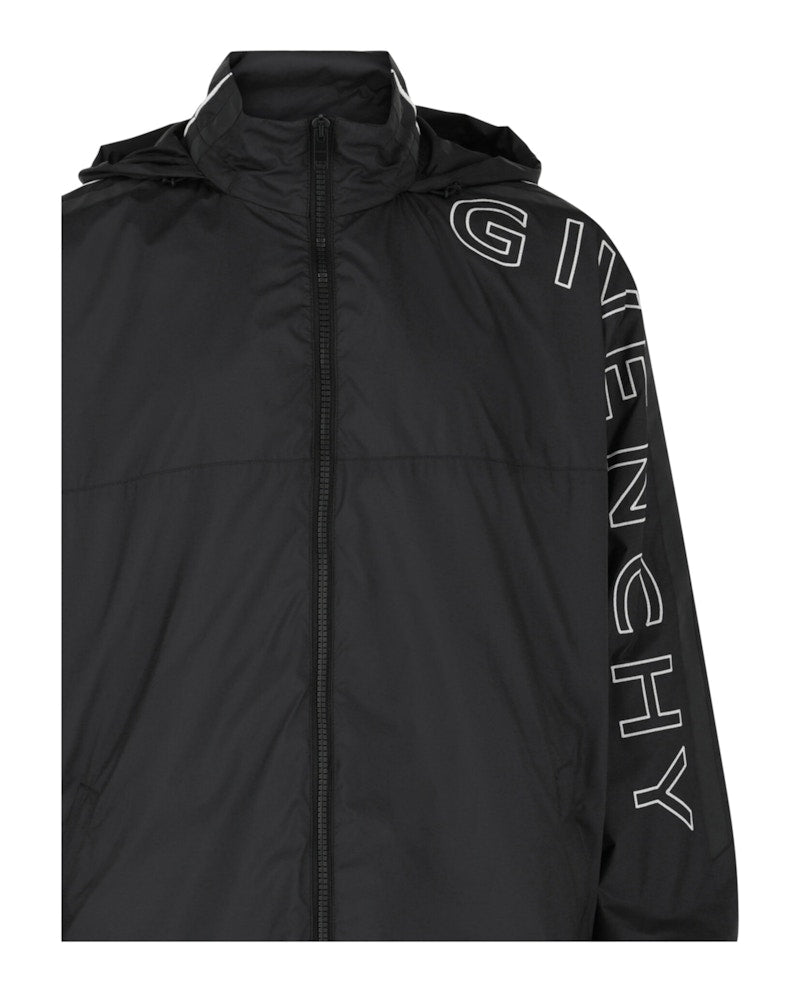Givenchy Embroidered Logo Windbreaker Black