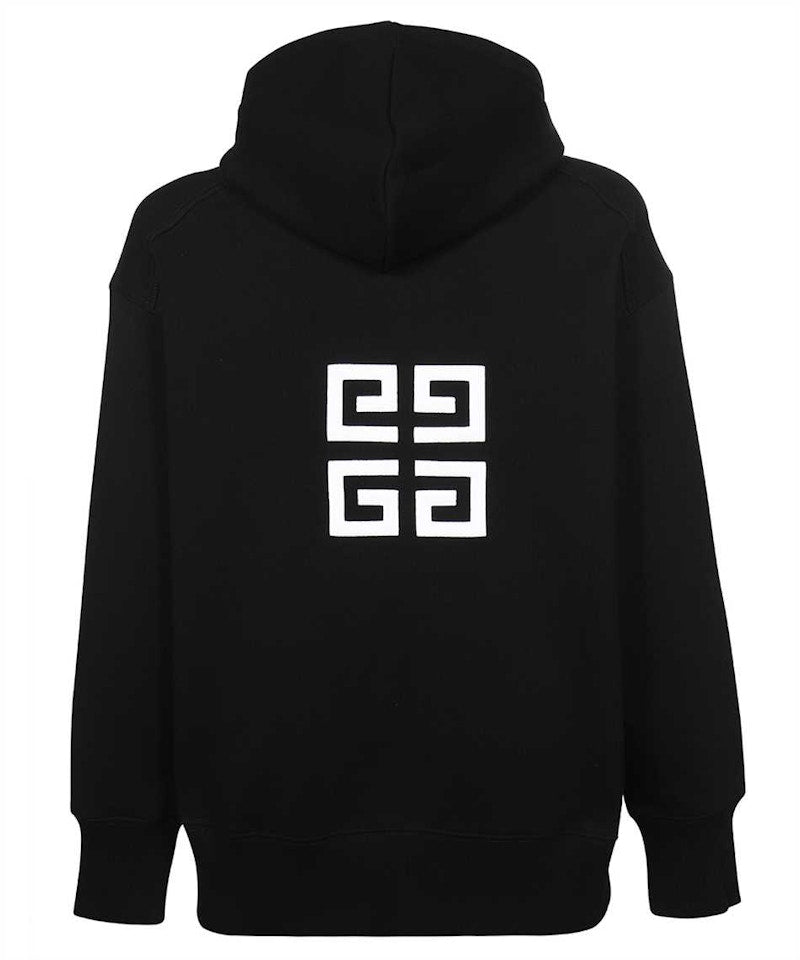 Givenchy Front Logo Heavy Brushed Hoodie Black