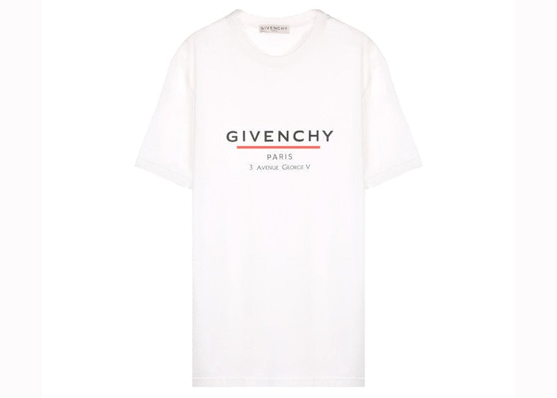 Givenchy Label Oversized T-Shirt White