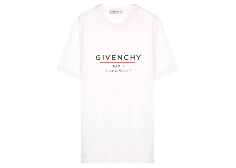 Givenchy Label Oversized T-Shirt White