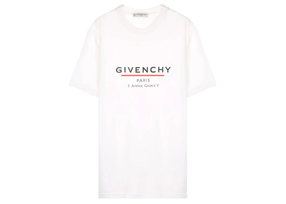 Givenchy Label Oversized T-Shirt White