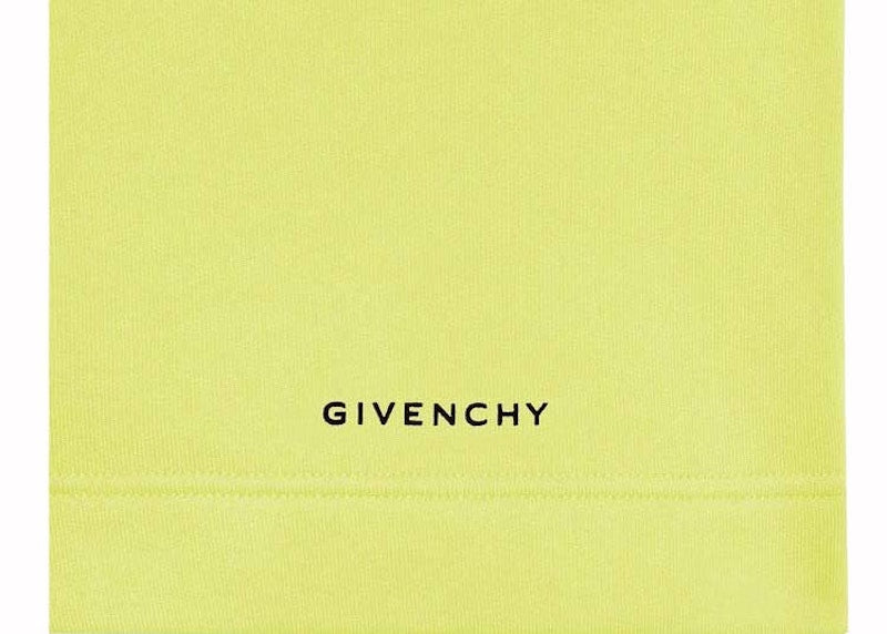 Givenchy Logo Sweatshorts Acid Yellow