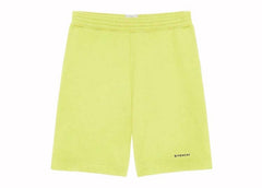 Givenchy Logo Sweatshorts Acid Yellow