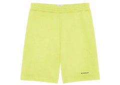 Givenchy Logo Sweatshorts Acid Yellow