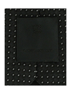 Givenchy Micro Design Silk Tie Black