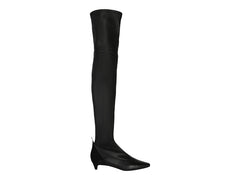 Givenchy Over-The-Knee Kitten Heel Boots Black (Women's)