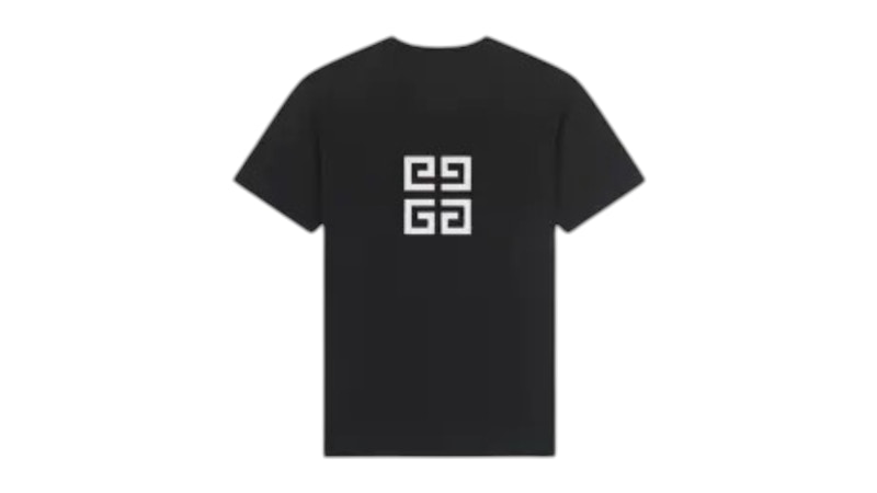 Givenchy Oversized Logo Embroidered T-Shirt Black