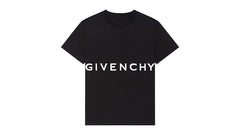 Givenchy Oversized Logo Embroidered T-Shirt Black