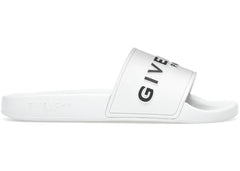 Givenchy Paris Flat Sandals White Black