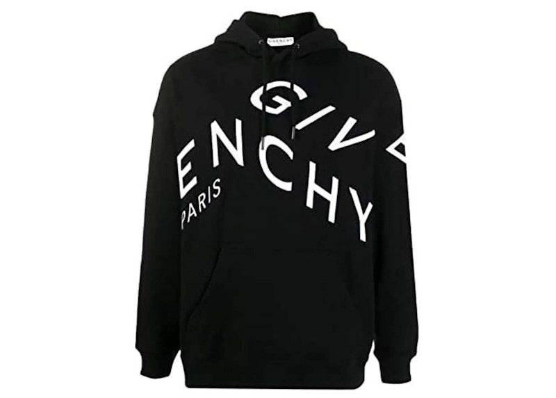 Givenchy Refracted Embroidered Logo Hoodie Black/White