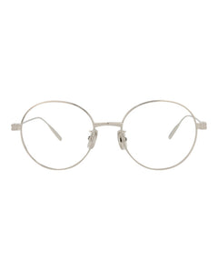 Givenchy Round-Frame Metal Optical Frames Palladium Palladium Transparent (GV50033U-51-016)