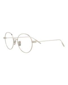 Givenchy Round-Frame Metal Optical Frames Palladium Palladium Transparent (GV50033U-51-016)