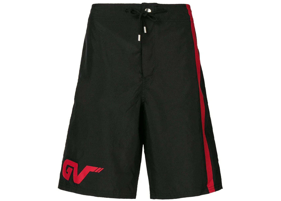 Givenchy Side Stripe Swim Shorts Black/Red