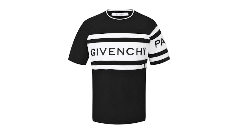Givenchy Slim Fit Givenchy Band T-Shirt Black