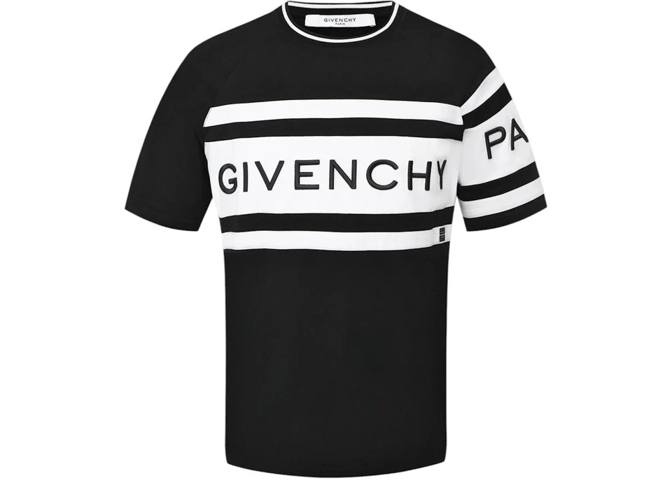 Givenchy Slim Fit Givenchy Band T-Shirt Black