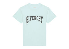 Givenchy Slim Fit Jersey With Patch T-Shirt Acqua Marine