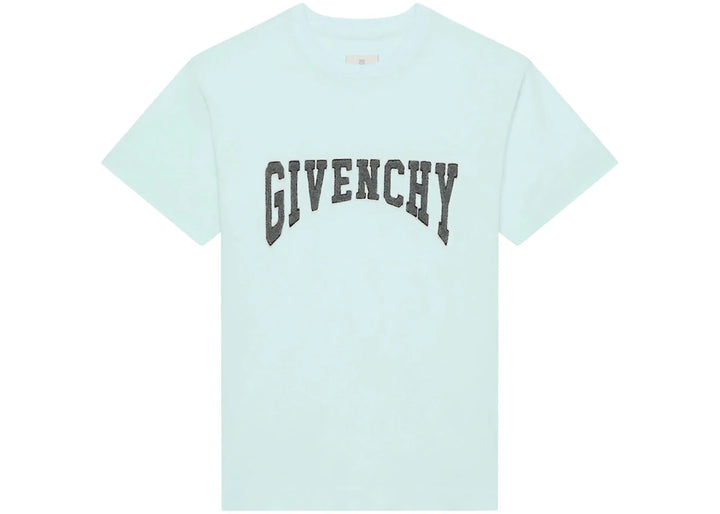 Givenchy Slim Fit Jersey With Patch T-Shirt Acqua Marine
