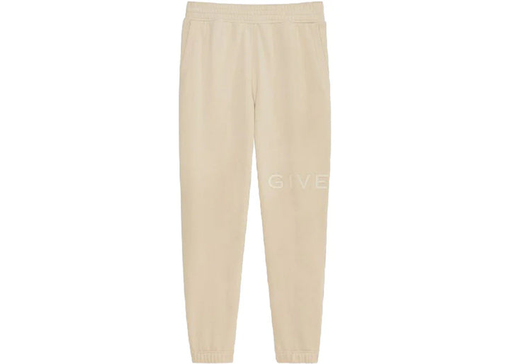 Givenchy Slim Fit Jogging Sweatpants Light Beige