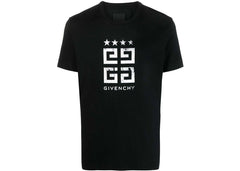Givenchy Slim Fit Logo Star T-Shirt Black/White