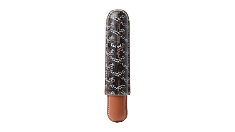 Goyard Churchill Single Cigar Case Black/Tan