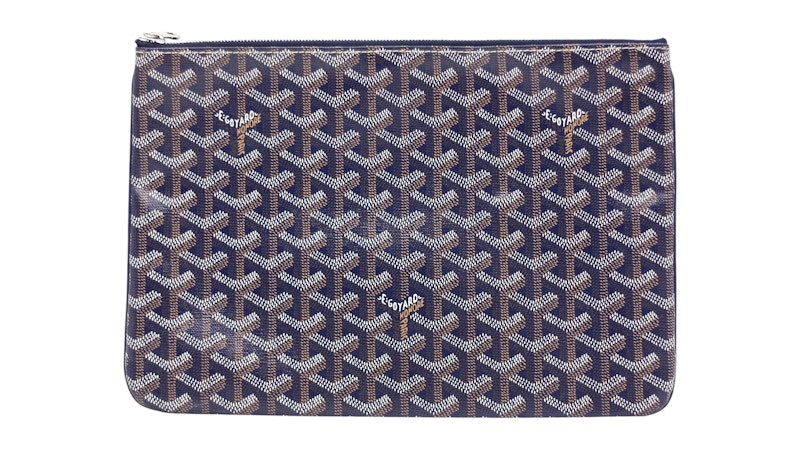 Goyard Senat Pouch MM Navy Blue
