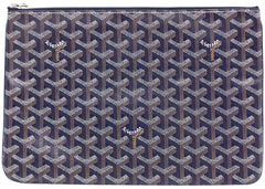 Goyard Senat Pouch MM Navy Blue