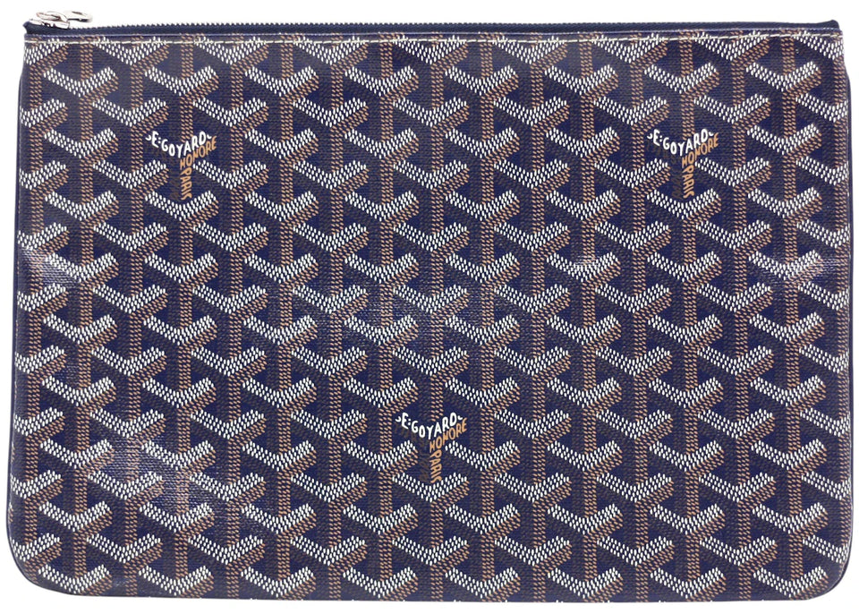 Goyard Senat Pouch MM Navy Blue