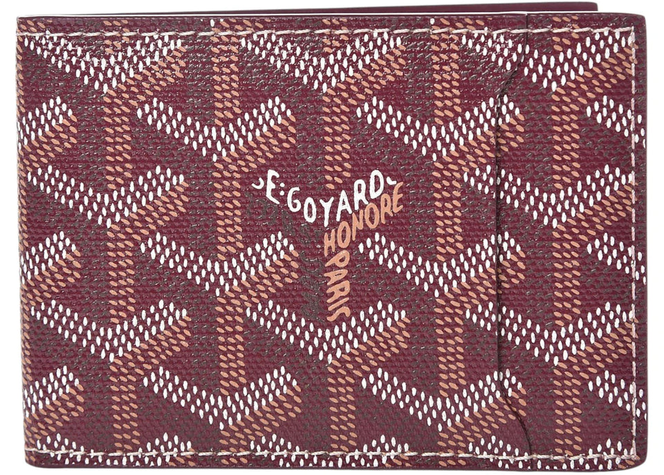 Goyard Victoire Slot Wallet Companion Goyardine Burgundy
