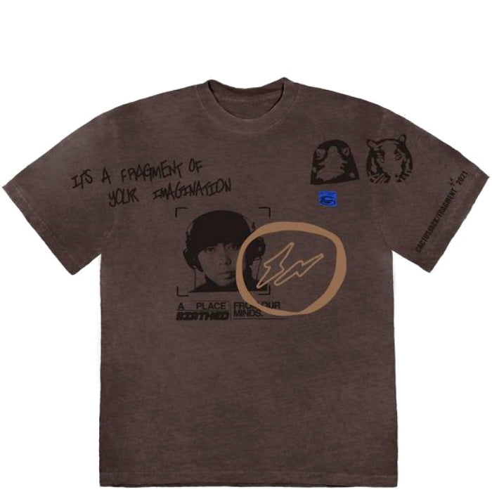 CACTUS JACK TRAVIS SCOTT X FRAGMENT HIROSHI BROWN PEPPER TEE