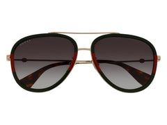 Gucci Aviator Sunglasses Gold Green (GG0062S-003-57)