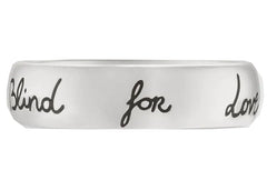 Gucci Blind For Love Ring Silver