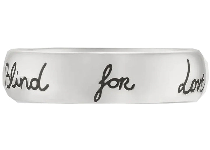 Gucci Blind For Love Ring Silver