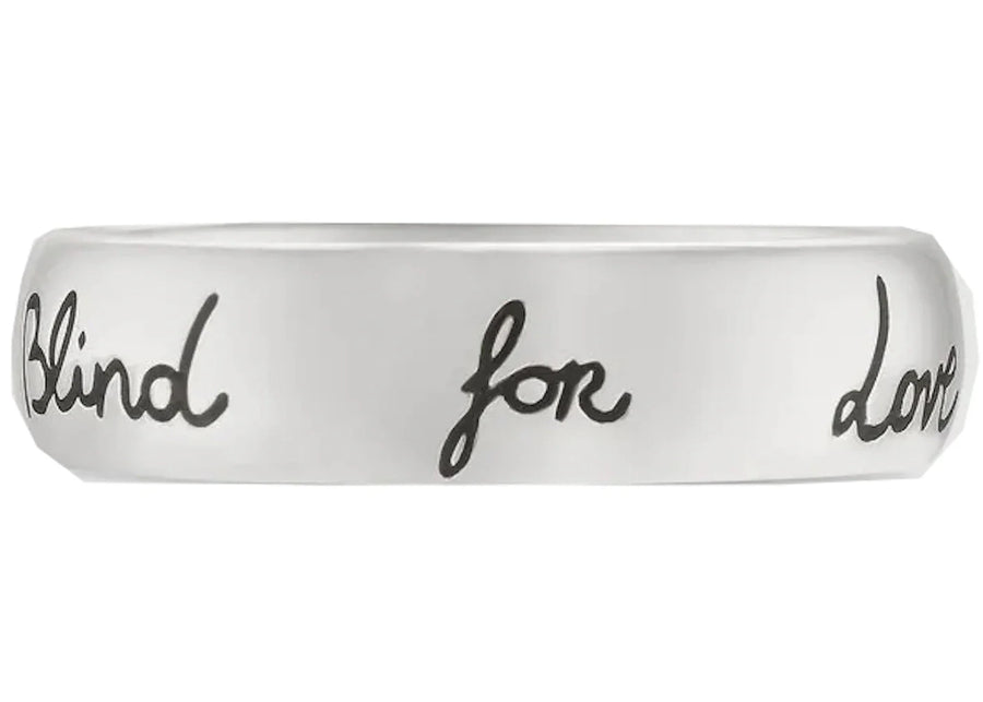 Gucci Blind For Love Ring Silver