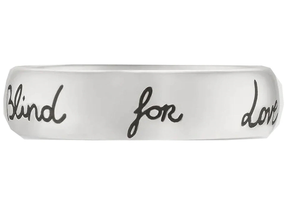 Gucci Blind For Love Ring Silver