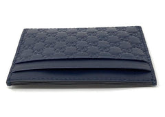 Gucci Card Case Microguccissima (5 Card Slot) Navy Blue