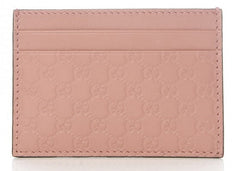 Gucci Card Case Microguccissima (5 Card Slot) Soft Pink