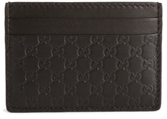 Gucci Card Case Microguccissima Black