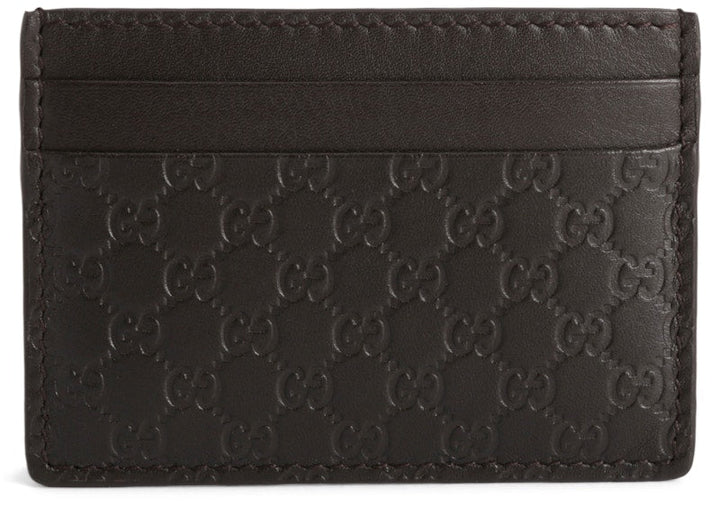 Gucci Card Case Microguccissima Black