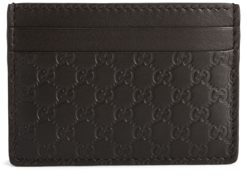 Gucci Card Case Microguccissima Black