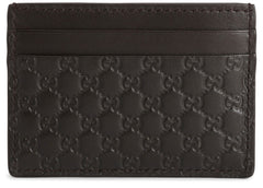 Gucci Card Case Microguccissima Black
