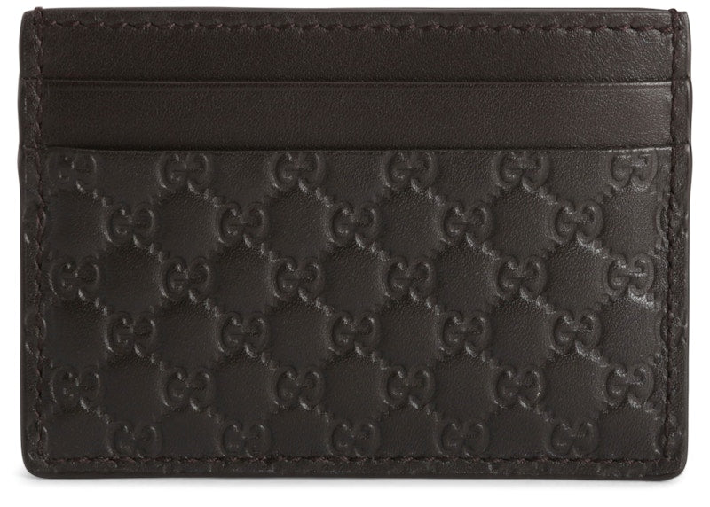 Gucci Card Case Microguccissima Black