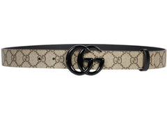 Gucci GG Marmont Thin Belt GG Supreme Beige/Ebony