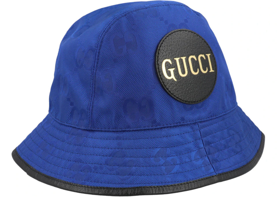 Gucci GG Monogram Bucket Hat Bright Blue