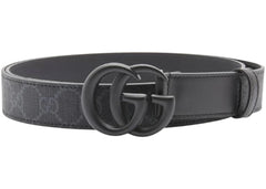 Gucci GG Supreme Black Buckle Belt Black