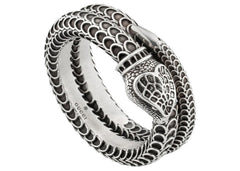 Gucci Garden Snake Ring Silver