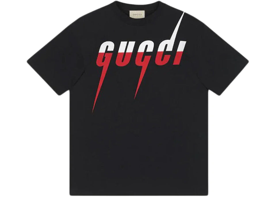 Gucci Blade Print T-Shirt Black/Red/White