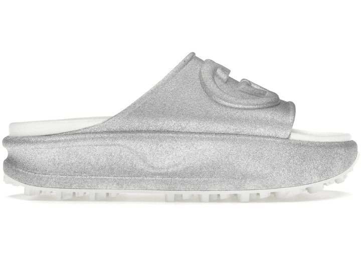 Gucci Interlocking G Slide Metalic Silver (Women's)